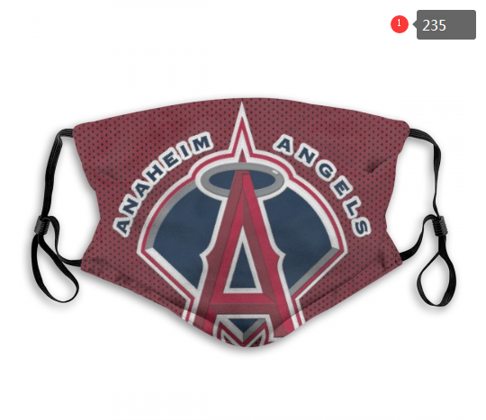 MLB Los Angeles Angels #1 Dust mask with filter->mlb dust mask->Sports Accessory